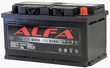 Аккумулятор ALFA Hybrid (85 A/h), 800A R+ низ.