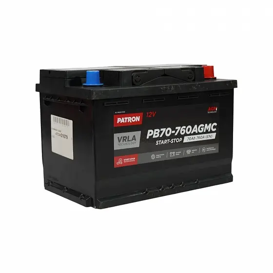 PATRON PB70-760 AGM (70A/h), 760A R+