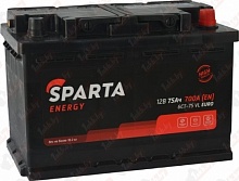 Аккумулятор SPARTA (AKOM) Energy (75 A/h), 700A L+