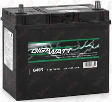Аккумулятор GIGAWATT (45 A/h), 330A L+