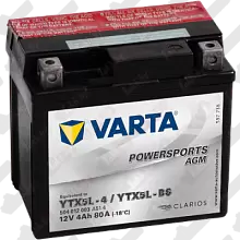 Аккумулятор Varta Powersports AGM TX5L-BS 504 012 008 (4 A/h), 80A R+