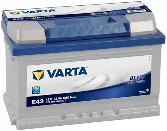 Varta Blue Dynamic E43 (72 А/h), 680А R+ (572 409 068)