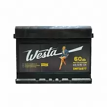 Аккумулятор Westa Black (60 A/h), 600A R+ низ.
