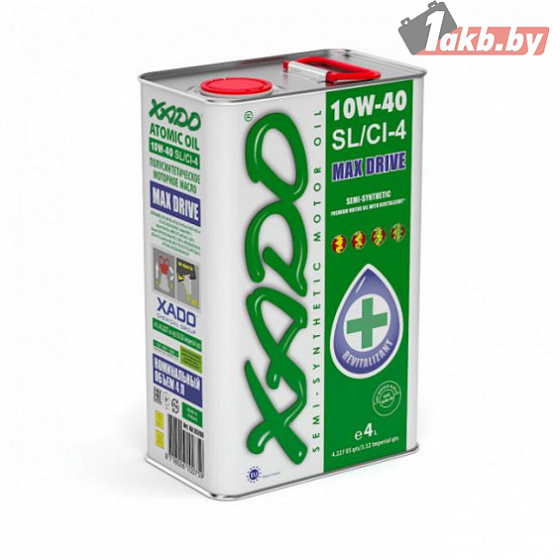 Xado Atomic Oil 10W-40 SL/CI-4 4л