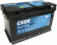Аккумулятор Exide Start-Stop AGM EK800 (80 A/h), 800A R+