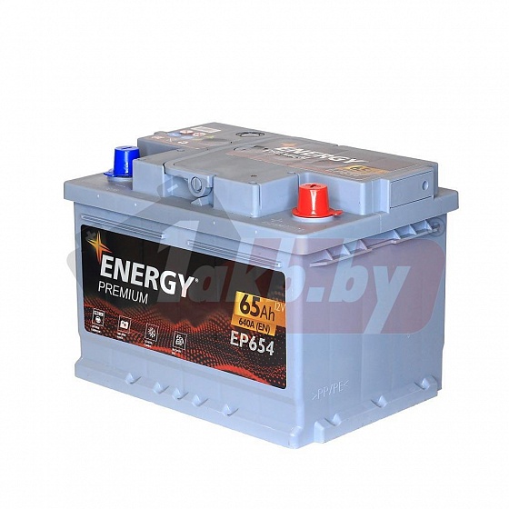 Energy Premium EP654 (65 A/h), 640A R+ низ.