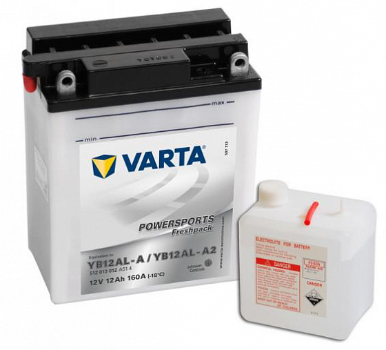 Varta Powersports Freshpack 512 013 012 (12 A/h), 160A R+