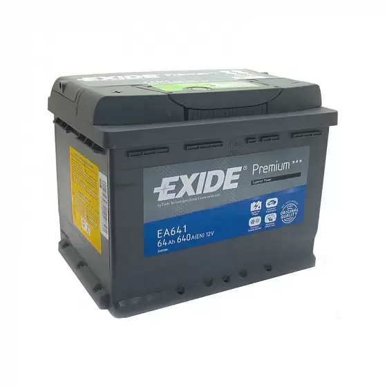 Exide Premium EA641 (64 A/h), 640A L+