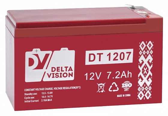 Аккумулятор для ИБП Delta Vision DT 1207 (7,2 A/h), 12V