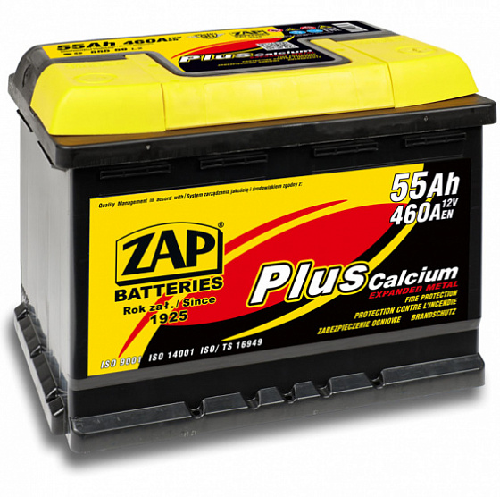 Zap plus 555 59 (55 A/h), 460A R+