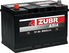 Аккумулятор ZUBR Ultra ASIA (91 A/h), 800А R+