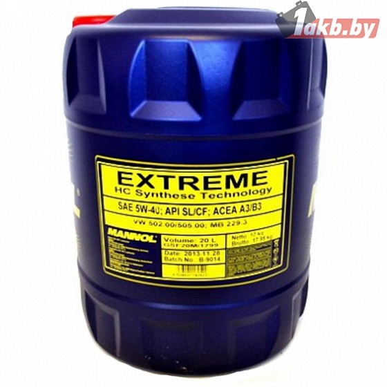 Mannol EXTREME 5W-40 20л