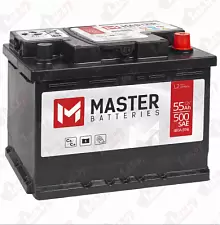 Аккумулятор MASTER BATTERIES (55 A/h) 480A R+