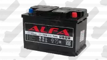 Аккумулятор ALFA Standart (75 A/h), 720A R+