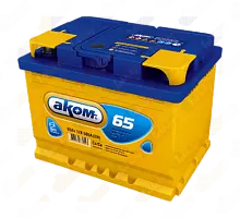Аккумулятор АКОМ 6CT-65 Евро (65 A/h), 600А R+