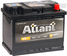 Аккумулятор Atlant (55 A/h), 430A R+