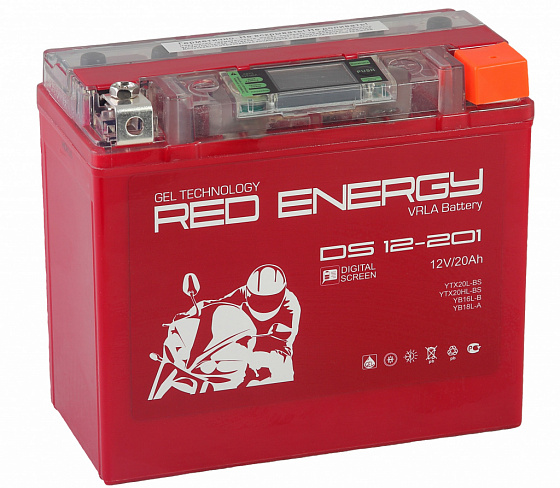 Red Energy Re 12201 (20 а/ч) YTX20L-BS,YTX20HL-BS,YB16L-B,YB18L-A