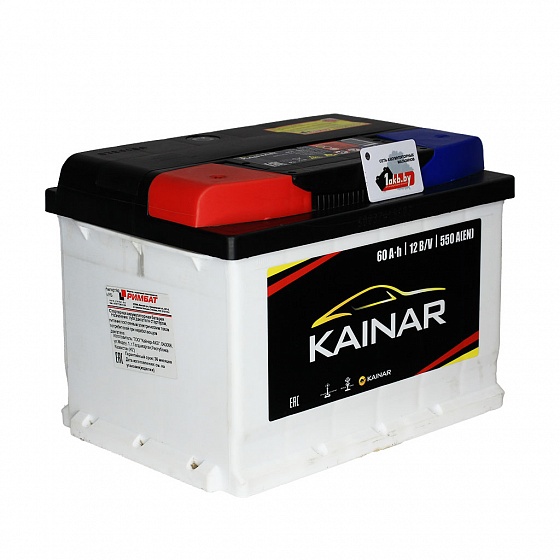 Kainar (60 A/h), 550A L+ низкий