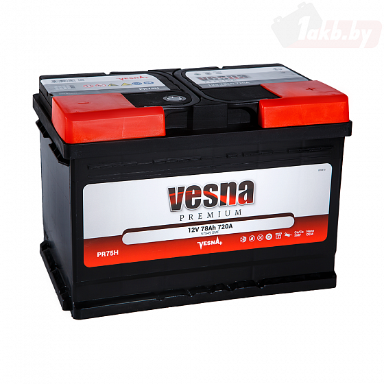 VESNA Premium (78 A/h) 750A R+