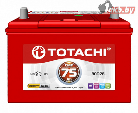 TOTACHI CMF80D26L (75Ah), 580A R+