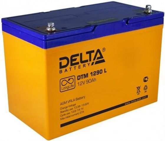 для ИБП Delta DTM 1290 L 12V-90 Ah