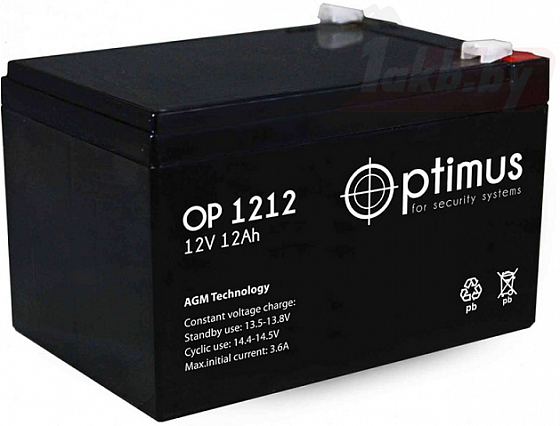 Аккумулятор для ИБП Optimus OP (12 A/h), 12V  