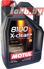 Моторное масло Motul 8100 X-clean+ 5W-30 5л