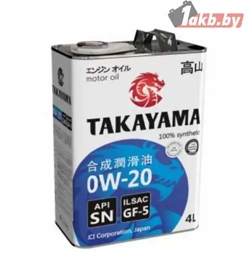 Takayama 0W-20 API SN 4л