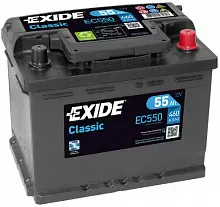 Аккумулятор Exide Classic EC550 (55 A/h), 460A R+