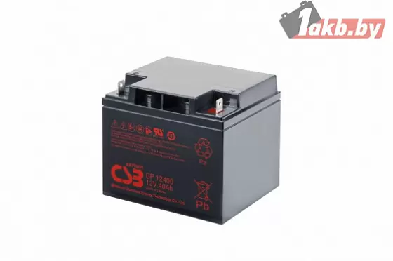 Аккумулятор для ИБП CSB GP12400 (12V/40 A/h)
