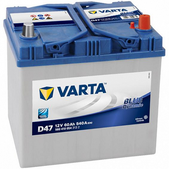 Varta Blue Dynamic Asia D47 (60 А/h), 540А R+ (560 410 054)
