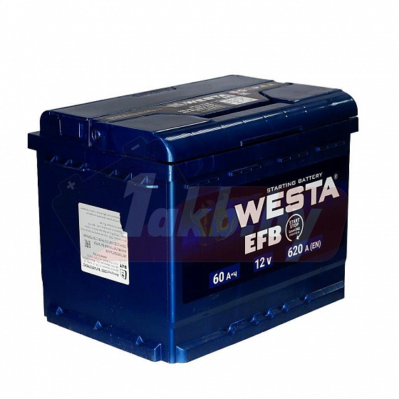 Westa Premium EFB (60 A/h) 620A R+