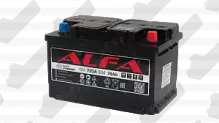 Аккумулятор ALFA Standart (74 A/h) 720A, R+ низ.