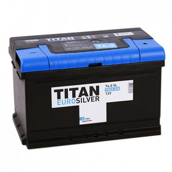 Titan Euro (74 A/h, 700A) R+