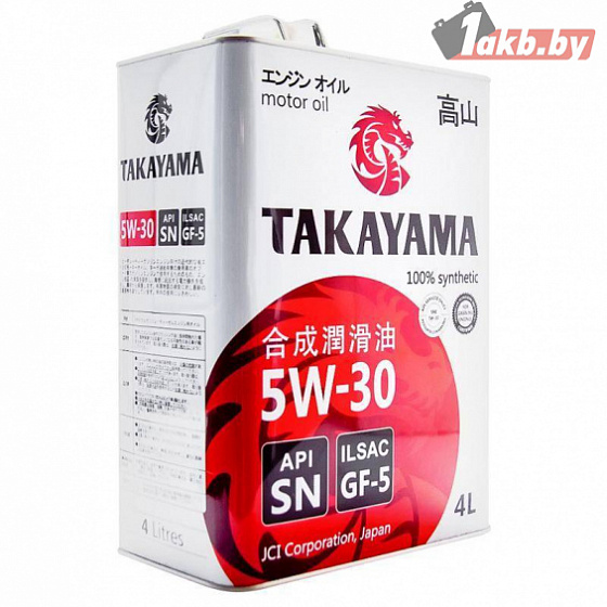 Takayama 5W-30 API SN 4л