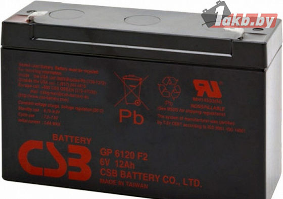 Аккумулятор для ИБП CSB GP6120 (6V/12 A/h)