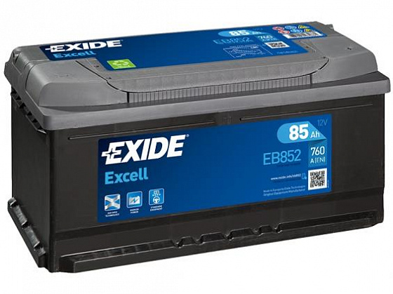 Exide Excell EB852 (85 A/h), 760A R+