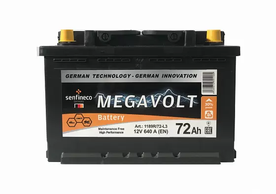 Megavolt 12V R+ (72 А/h)