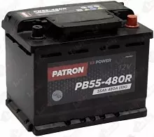 Аккумулятор PATRON PB57-540R PLUS 12V (57 A/h) 540A (R+)