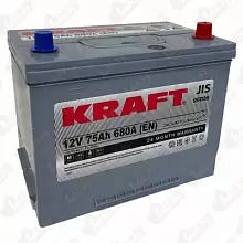 Аккумулятор Kraft Asia JR (75A/h), 680 R+