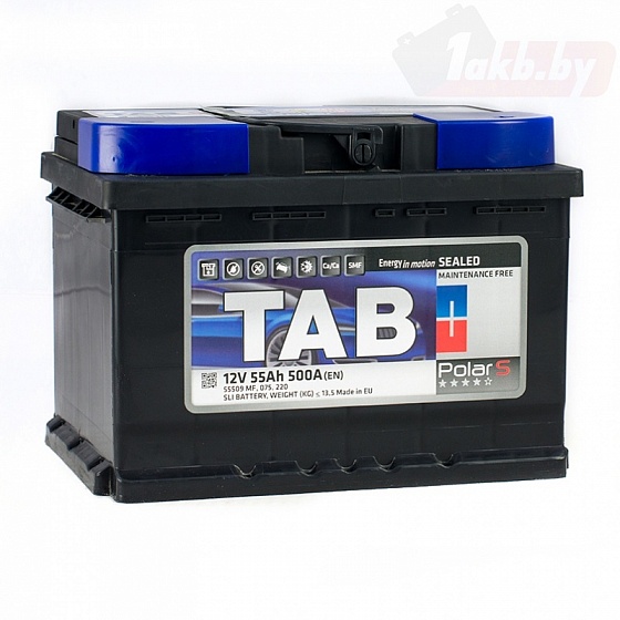 TAB POLAR (55 A/h), 500A R+ низ.