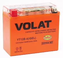Аккумулятор VOLAT YT12B-4 (iGEL) (10 A/h), 155A L+