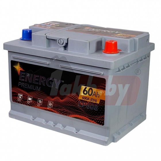 Energy Premium EP608 (60 A/h), 600A R+ низ.