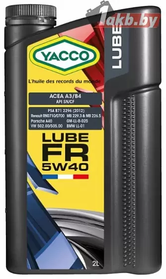 Yacco Lube FR 5W-40 2л