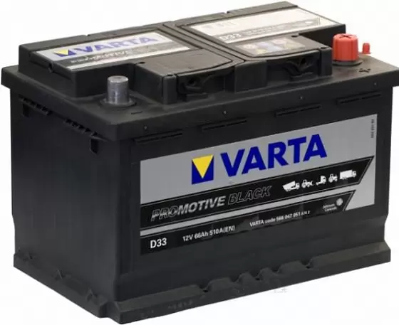 Varta Promotive Black D33 (66 А/h), 510А R+ (566 047 051)