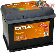 Аккумулятор Deta Power DB621 (62 A/h), 540A L+