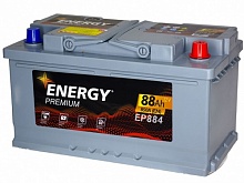 Аккумулятор Energy Premium EP884 (88 A/h), 850A R+ низ.