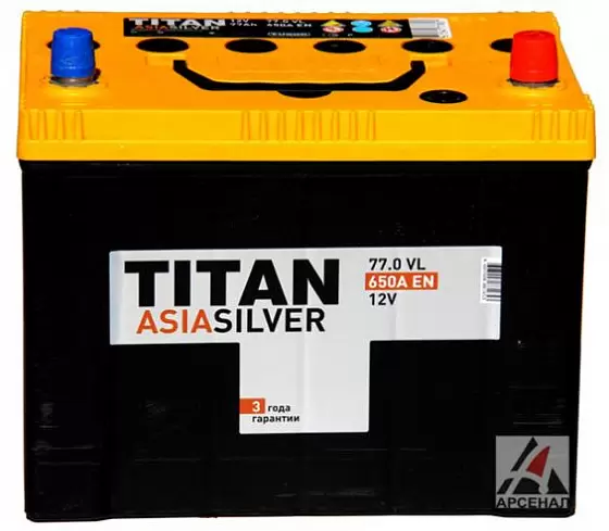 Titan Asia (77 A/h, 650A) R+