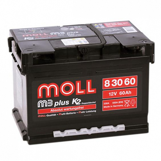 MOLL M3+ (60 A/h), 550A R+