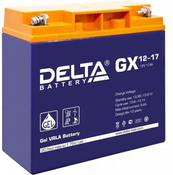 Аккумулятор для ИБП Delta GX 12-17 12V-17 Ah